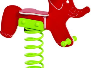 Federtier "Elefant" inkl. Stahlanker TÜV-geprüft (privat u. öffentlich), rot VE = 004