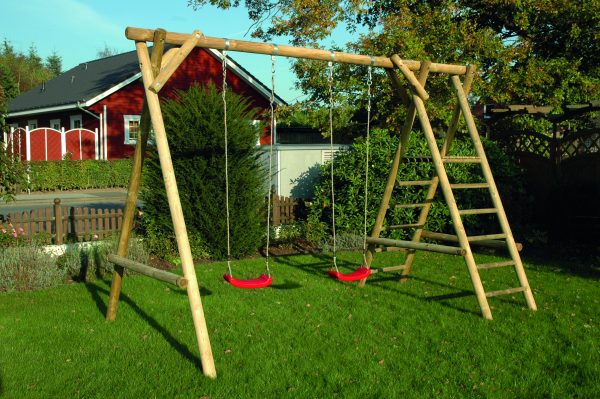 Doppelschaukel "Lasse" 400x205x260 cm Nadelholz KDI, TÜV-geprüft VE = 006 – Bild 2