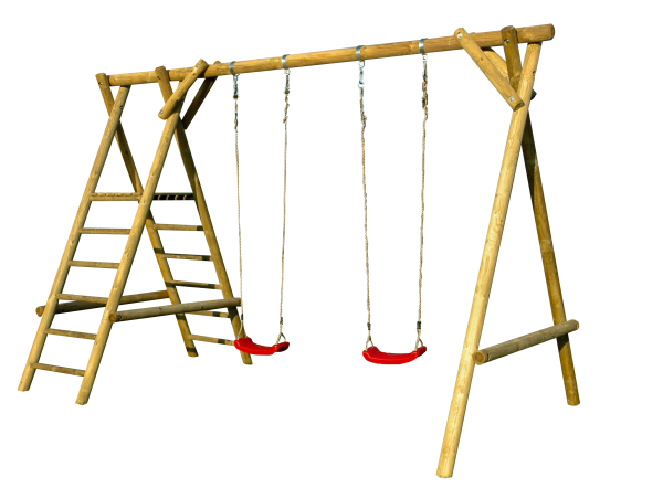 Doppelschaukel "Lasse" 400x205x260 cm Nadelholz KDI, TÜV-geprüft VE = 006