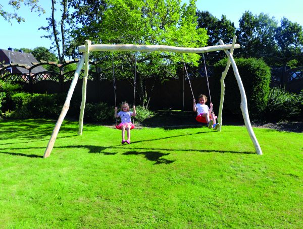 Mia Doppelschaukel, Robinie 350x200x234 cm, nach EN 71-3 gefertigt VE = 004 – Bild 2