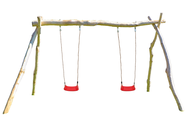 Mia Doppelschaukel, Robinie 350x200x234 cm, nach EN 71-3 gefertigt VE = 004