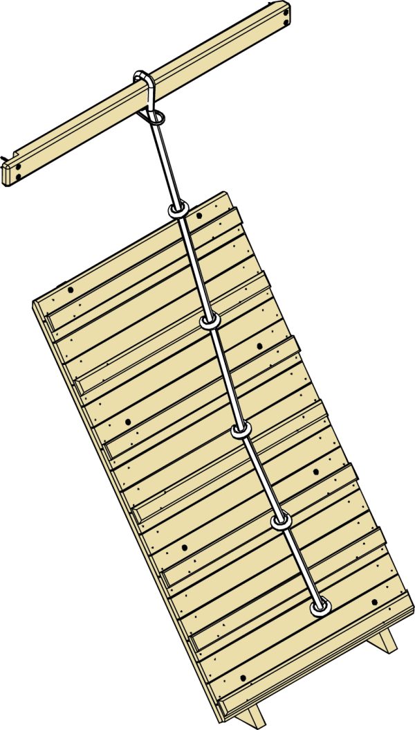 Kletterrampe "Rasmus" 100x175 cm Nadelholz KDI, TÜV-geprüft VE = 000