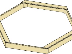 Sandkasten "Rasmus" 279x242 cm Nadelholz KDI, TÜV-geprüft VE = 000