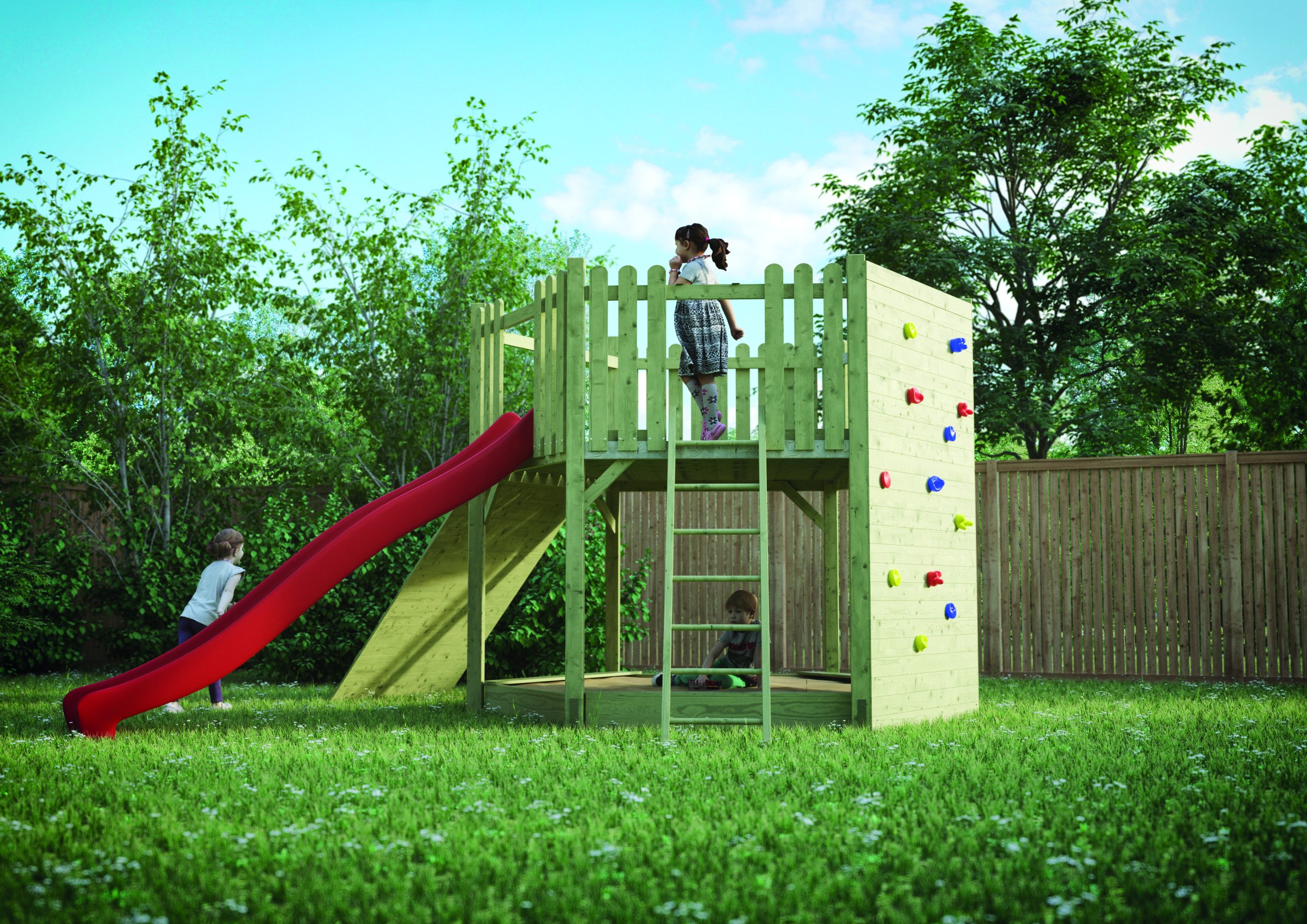 Grundmodul Rasmus 260x300x245 cm Nadelholz KDI, TÜV-geprüft VE = 004 – Bild 2