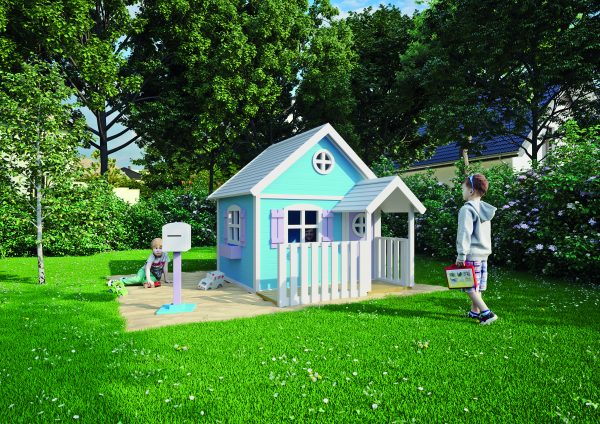 Kinderspielhaus Elsa inkl. Briefkasten 230x194 cm, Bausatz, kartonverpackt VE = 000, farbvorbehandelt – Bild 2