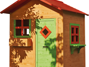 Kinderspielhaus Totte 133x149x158 cm, Bausatz, kartonverpackt VE = 000, farbvorbehandelt