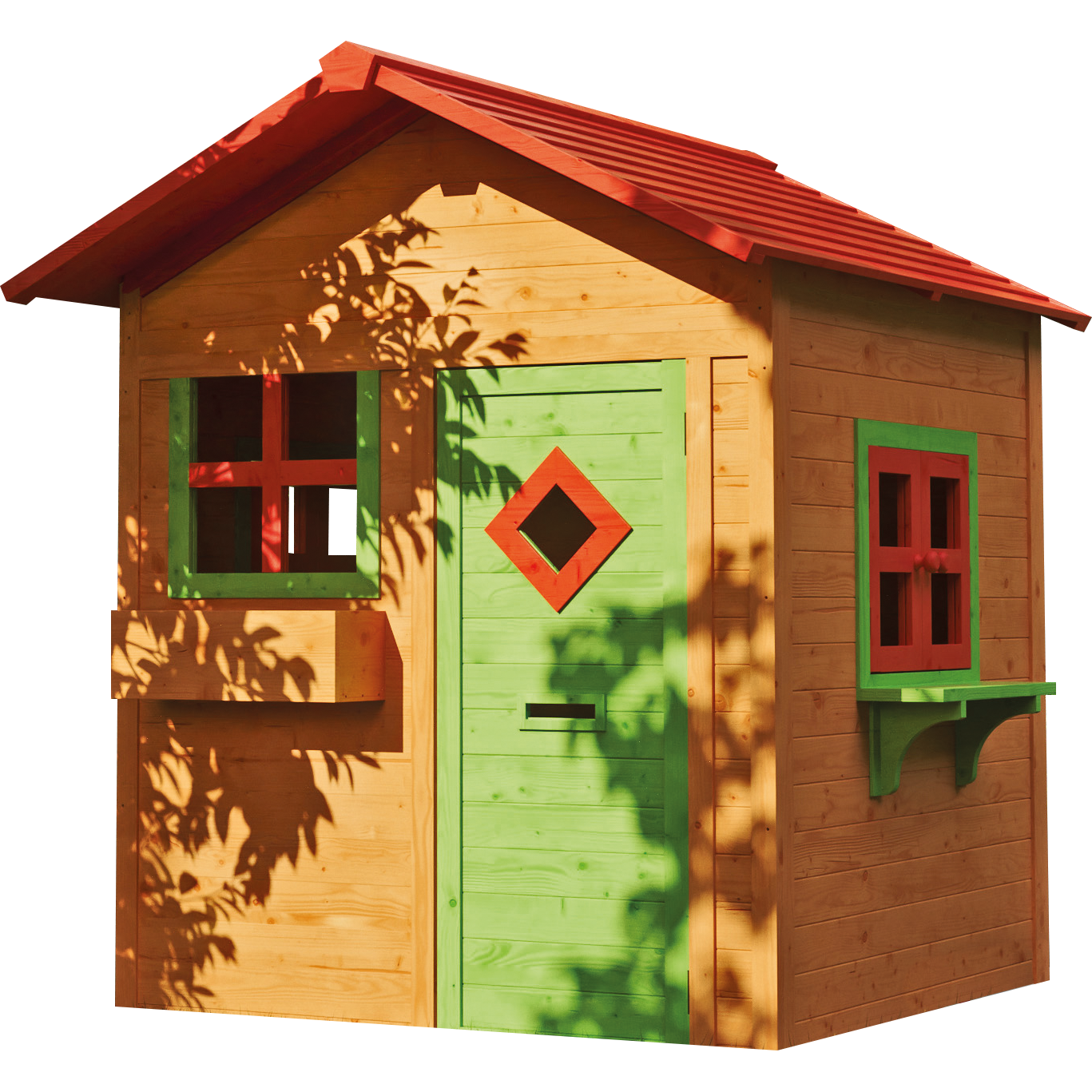 Kinderspielhaus Totte 133x149x158 cm, Bausatz, kartonverpackt VE = 000, farbvorbehandelt