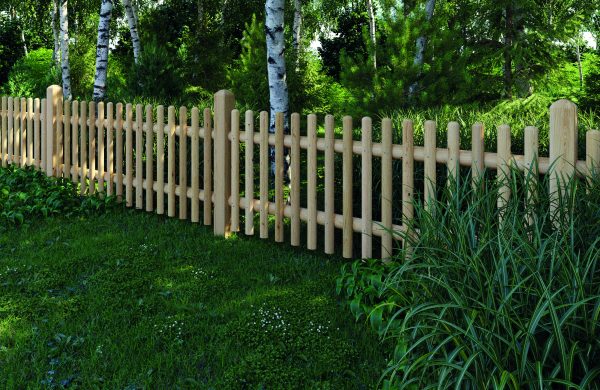 Staketenzaun >60< classic gerade 100 x 80 cm Pforte VE = 000 – Bild 3