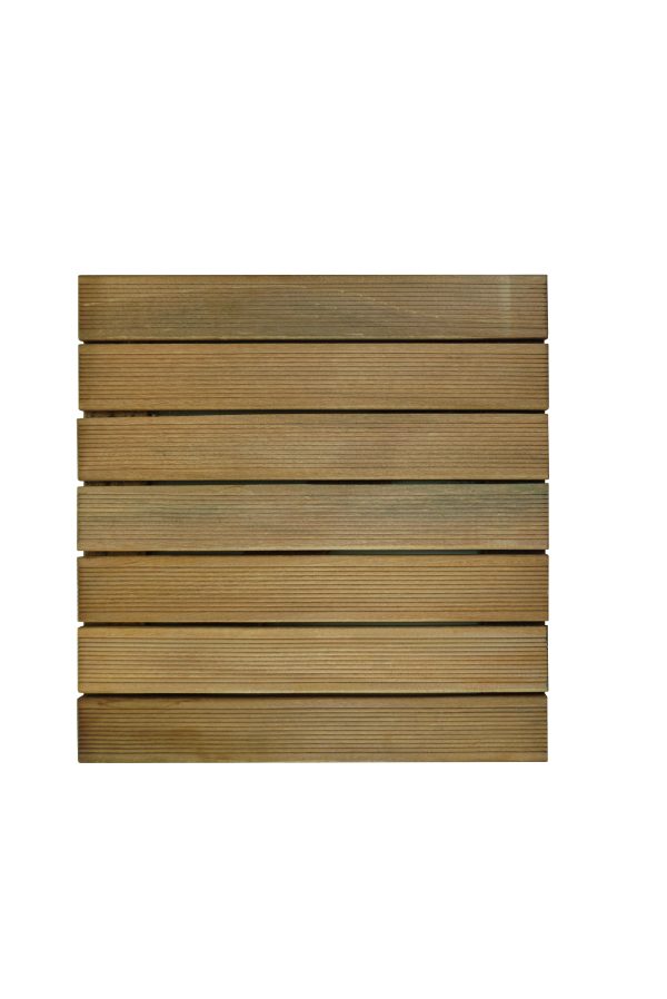 Bangkirai Holzfliesen 500x500 mm VE = 128, FSC-zertifiziert (FSC 100%) – Bild 2