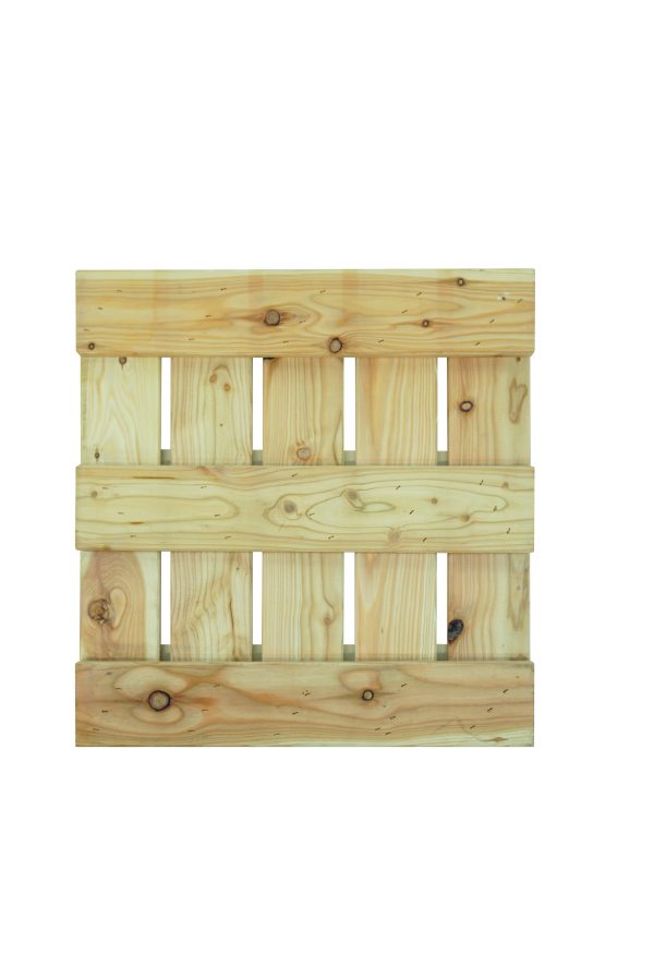 Holzfliesen 40 mm Lärche 50x50 cm gerade glatt, 5 Deckbretter VE = 116 – Bild 2