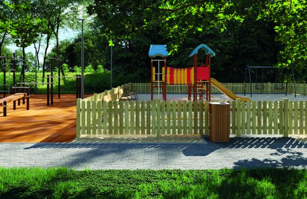 Frieslandzaun classic gerade Pforte 100 x 80 cm VE = 005 – Bild 2