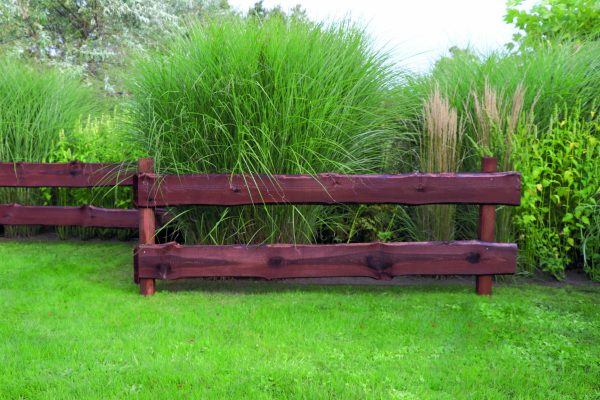 Bonanza-Zaun-Doppeltor sägerau KDI braun 24 mm, 300 x 60 cm VE = 000 – Bild 2