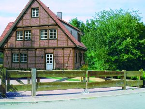 Bonanza-Zaun-Doppeltor gehobelt classic 26 mm, 300 x 80 cm VE = 000