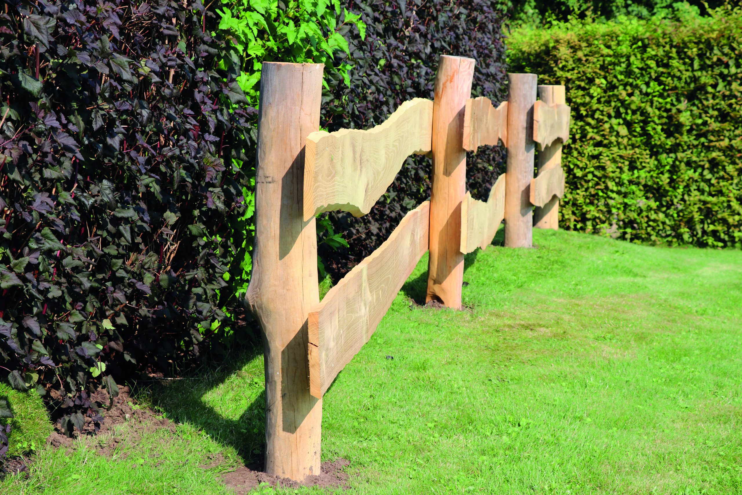 Robinien-Brett 24 mm, 3,0 m, 18 +/-2 cm gehobelt, Kanten entsplintet/geschliffen VE = 000, für Robinien-Bonanza-Zaun – Bild 3