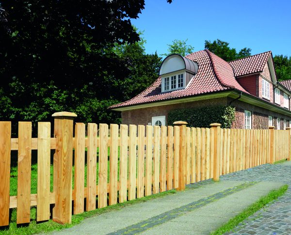 Fördezaun 30X95 mm, 180x80 cm Lärche, KD VE = 020 – Bild 2