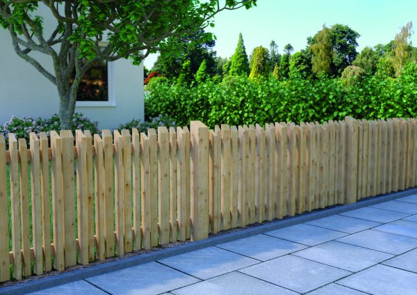 Vario Latten-Vorgartenzaun, Lärche/Dougl 200x80 cm VE = 006 – Bild 2