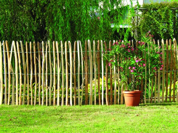 Haselnuss Rollzaun Lattenabstand 3-4 cm 500 x 90 cm VE = 015 – Bild 2