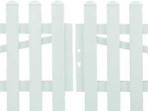 JODA Easy Doppeltor weiß ohne Beschlag 3300x750 mm gerade, DIN links Pflegeleicht aus langlebigem Fenster-PVC