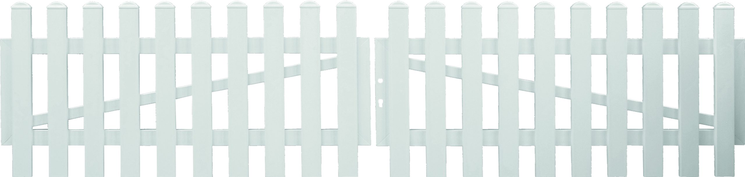 JODA Easy Doppeltor weiß ohne Beschlag 3300x750 mm gerade, DIN rechts Pflegeleicht aus langlebigem Fenster-PVC