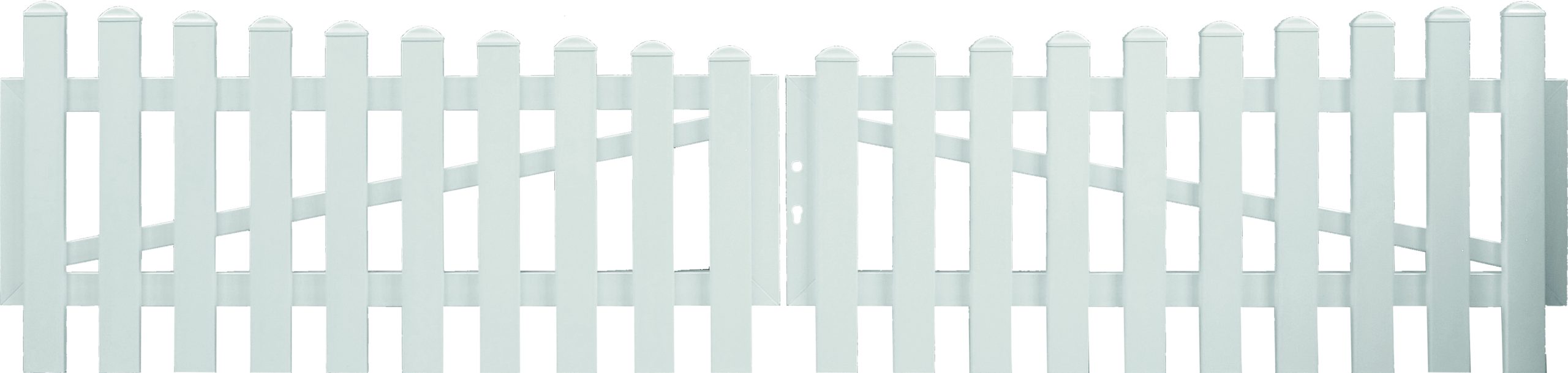 JODA Easy Doppeltor weiß ohne Beschlag 3300x750/650 mm Unterbogen, DIN rechts Pflegeleicht aus langlebigem Fenster-PVC