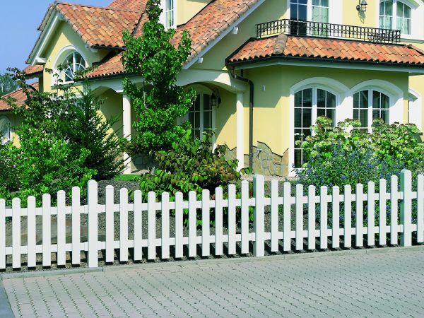 JODA Befestigungsset für Vorgartenzäune 4 Halter dekor foliert, inkl. Kleineisen Pflegeleicht aus langlebigem Fenster-PVC – Bild 3
