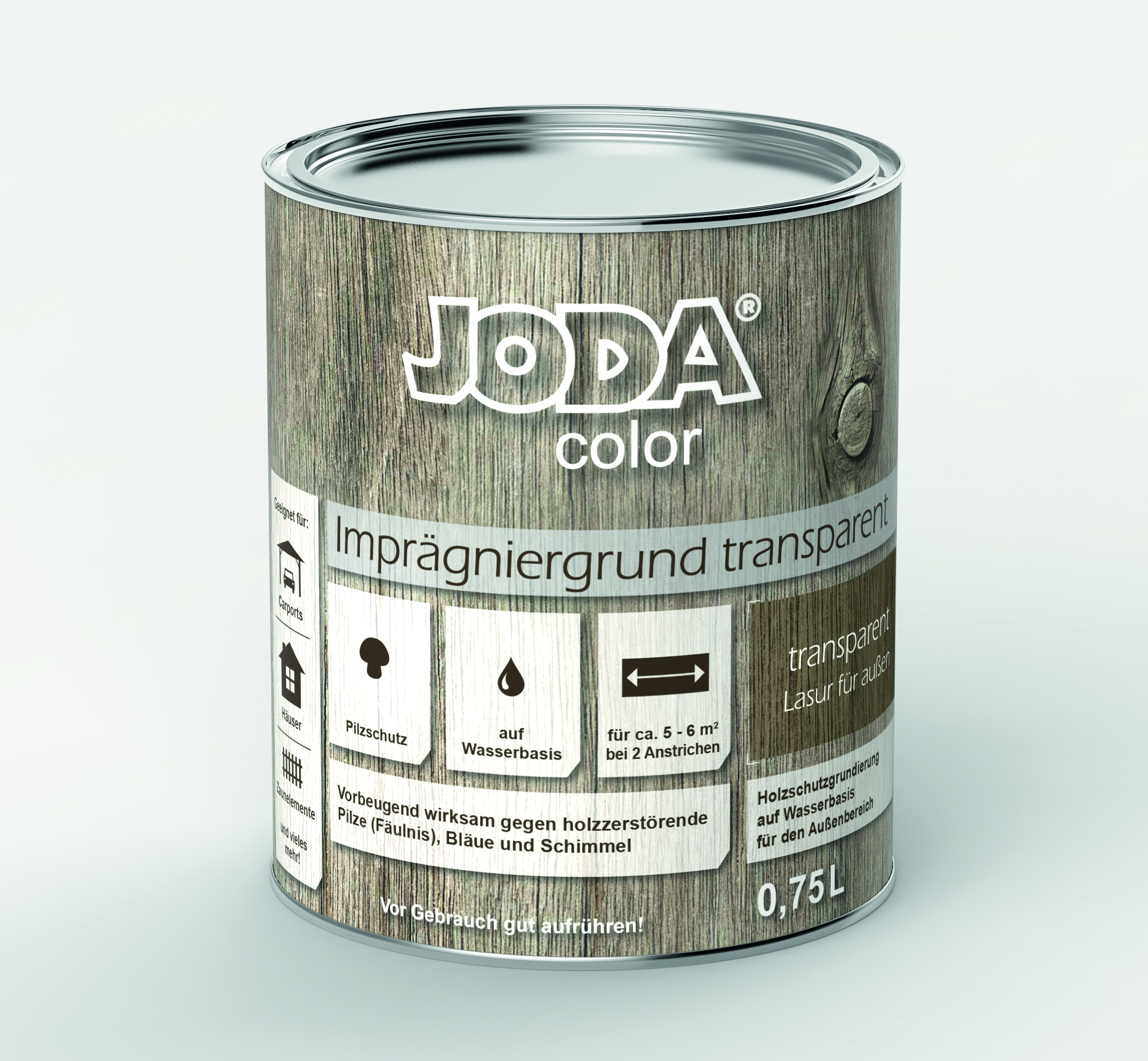 Joda®color Imprägniergrund 0,75 l transparent VE = 006