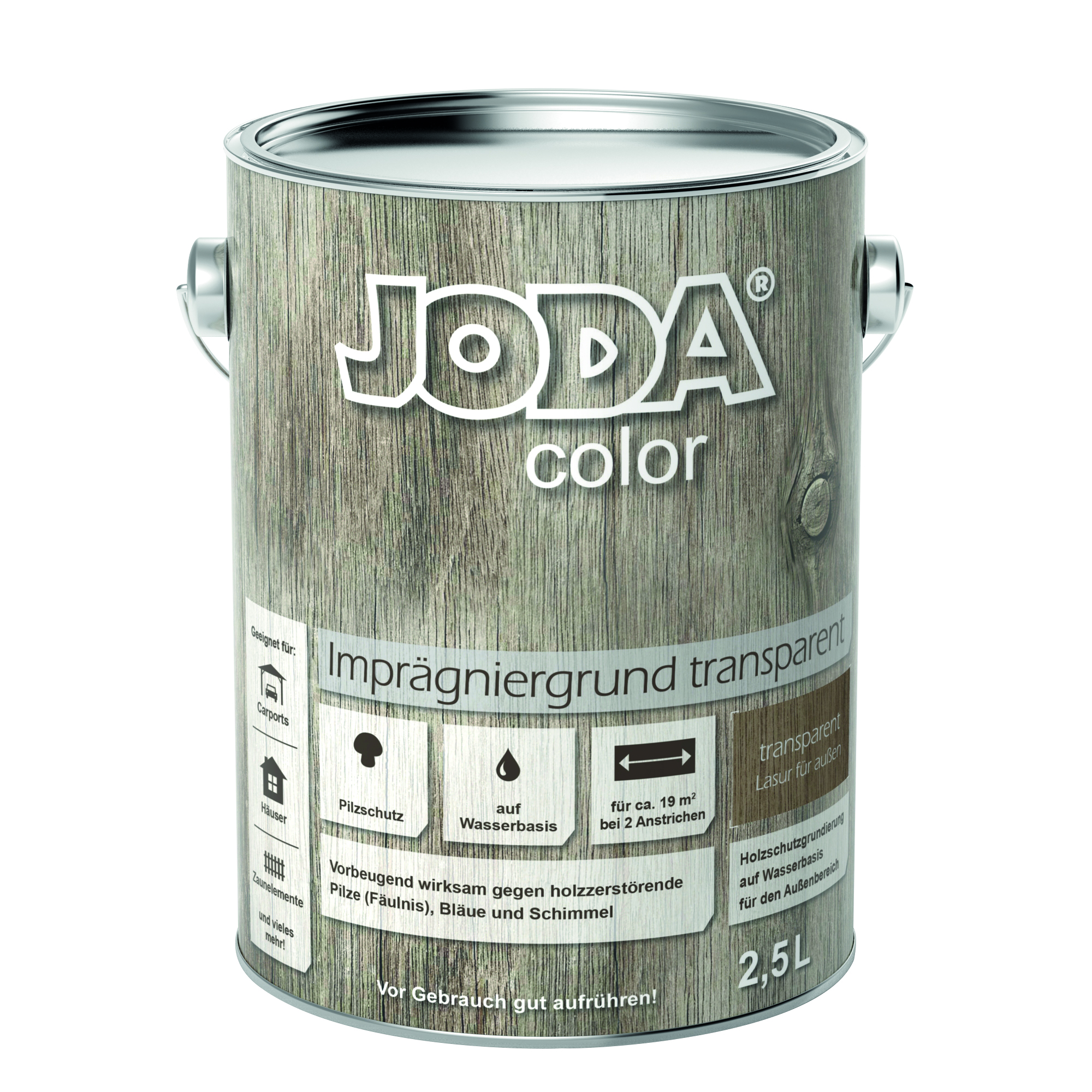 Joda®color Imprägniergrund 2,5 l transparent VE = 004
