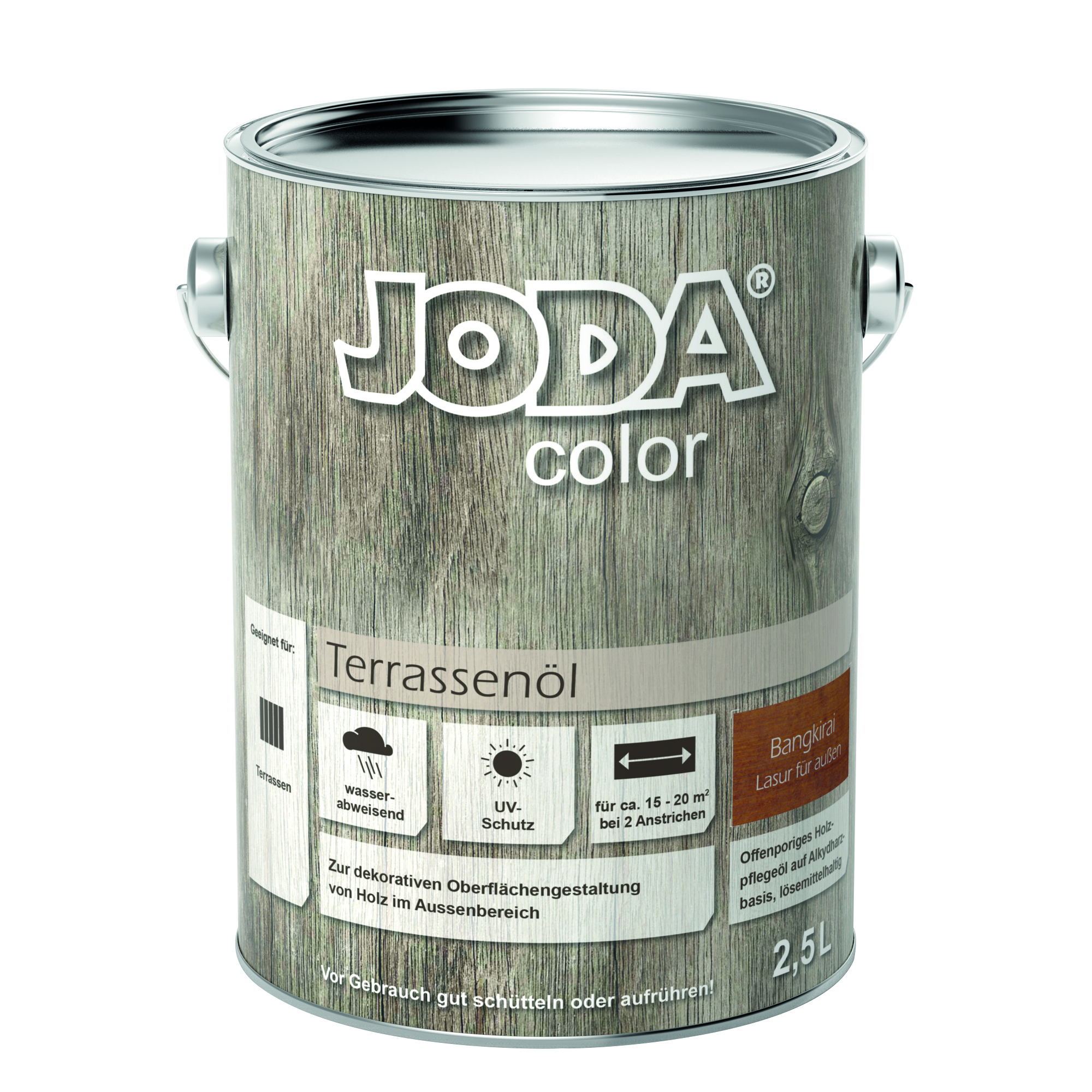 Joda®color Terrassenöl 2,5 l UV-Natur transparent VE = 004