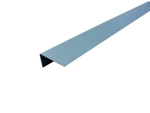 Abdeckleiste für Sichtblenden, L-Profil 25x55 mm Stahlblech, Stahlmetallic 1,8 m VE = 000