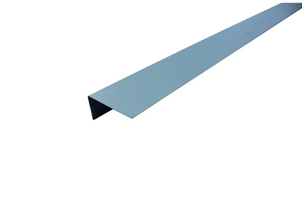 Abdeckleiste für Sichtblenden, L-Profil 25x55 mm Stahlblech, Stahlmetallic 1,8 m VE = 000