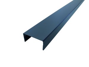 Abdeckleiste für Sichtblenden, U-Profil 25x55x25 Stahlblech, Graphitgrau 1,8 m VE = 000