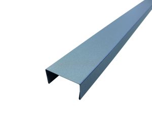 Abdeckleiste für Sichtblenden, U-Profil 25x55x25 Stahlblech, Stahlmetallic 1,8 m VE = 000