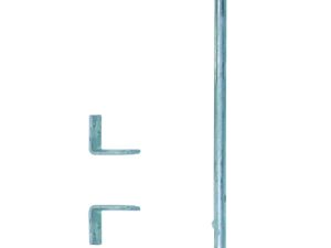 Bodenschieber verzinkt, 16 mm 500 mm lang incl. 2 Stck Führungswinkeln VE = 000