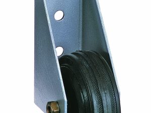 Stützrolle einfach, verzinkt 80 mm Rolle aus Vollgummi VE = 000