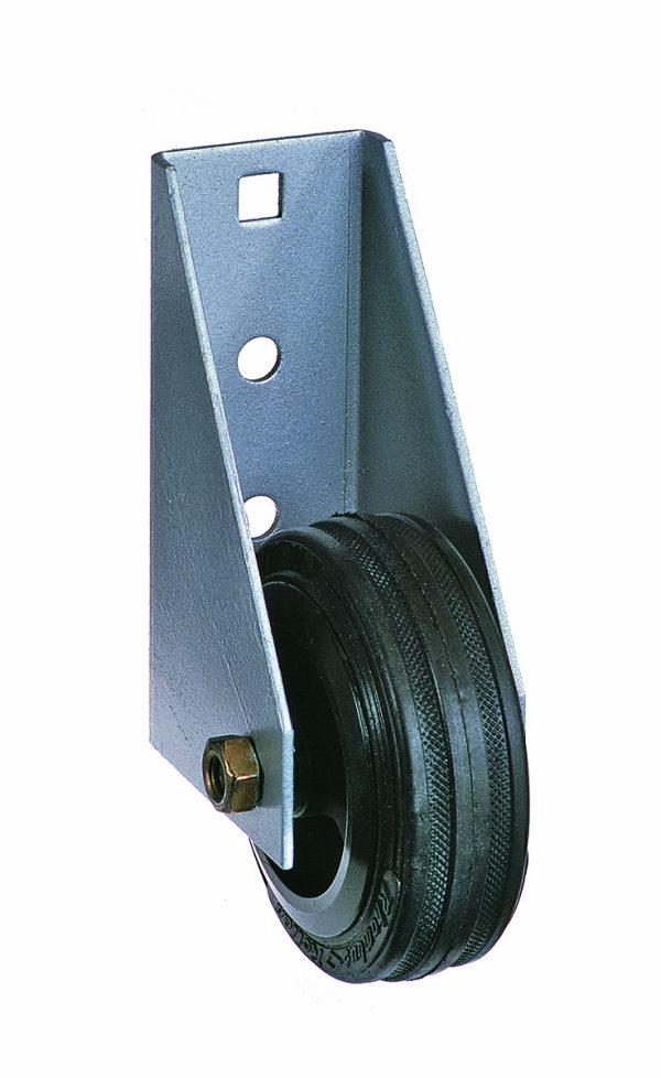 Stützrolle einfach, verzinkt 80 mm Rolle aus Vollgummi VE = 000