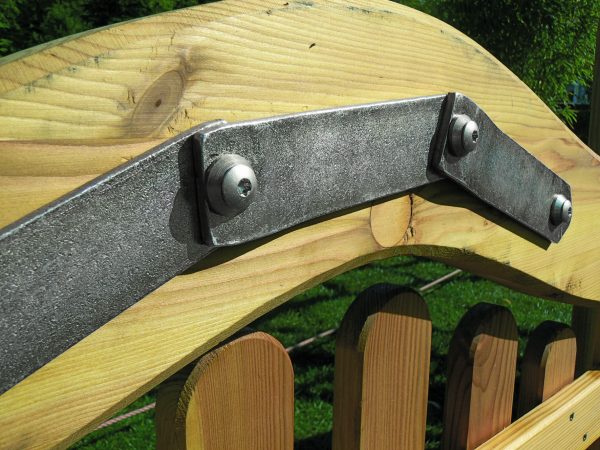 Beschlag Einzeltor mit gebogenem Riegel verzinkt (Paket Nr. 3A) VE = 000 – Bild 2
