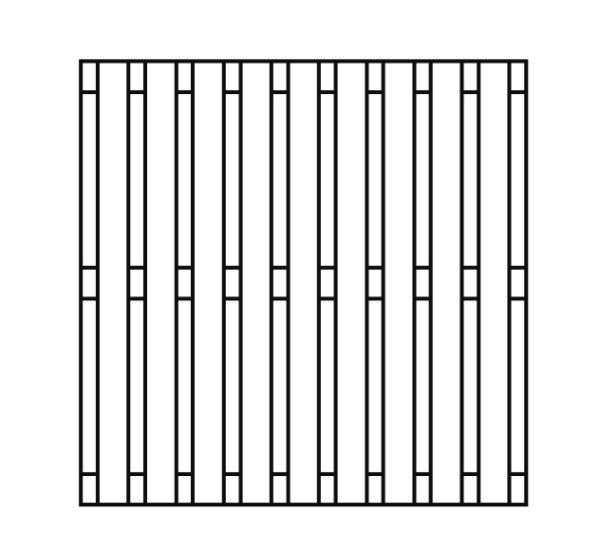 Bilbao Bretterzaun natur 180 x 180 cm VE = 020 – Bild 3