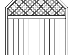 JODA Exklusiv Dichtelement weiß 180x180/150 cm beids. schräg mit Rankg. Pflegeleicht aus langlebigem Fenster-PVC