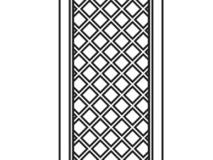JODA Exklusiv Zwischenrankgitter 61x210/180 cm spitz Pflegeleicht aus langlebigem Fenster-PVC