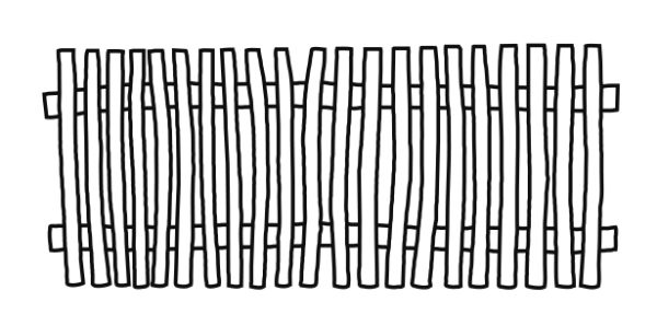 Altmark Lattenzaun Haselnuss, natur 180 x 80 cm VE = 020 – Bild 4