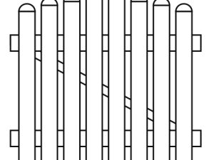 JODA Exklusiv Pforte weiß ohne Beschlag 1000x840/940 mm Oberbogen, DIN rechts Pflegeleicht aus langlebigem Fenster-PVC