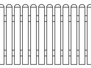 JODA Exklusiv Vorgartenzaun dekor 1800x840 mm gerade Pflegeleicht aus langlebigem Fenster-PVC