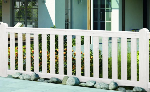 Granada Vorgartenzaun Fichte Grauweiß 190x80 cm VE = 020