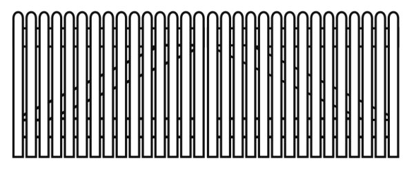 Holsteinzaun >68< classic Doppeltor 300 x 100 cm VE = 000 – Bild 3