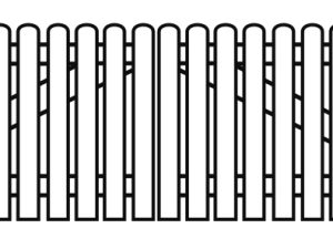 Holsteinzaun >95< Fichte Grau 300x80 cm, Doppeltor VE = 003