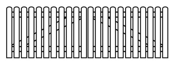 Holsteinzaun Premium natur Doppeltor 300 x 80 cm VE = 000 – Bild 4