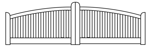 Norderney classic Doppeltor 400 x 90/80/120 cm VE = 000