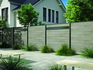 Kingston Systemzaun Fenster-Element 1780 mm, Alu Anthrazit, 220 x 20 mm VE = 000