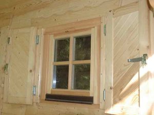 JODA Fensterladen F31 2-flg. naturbelassen incl. Beschlag