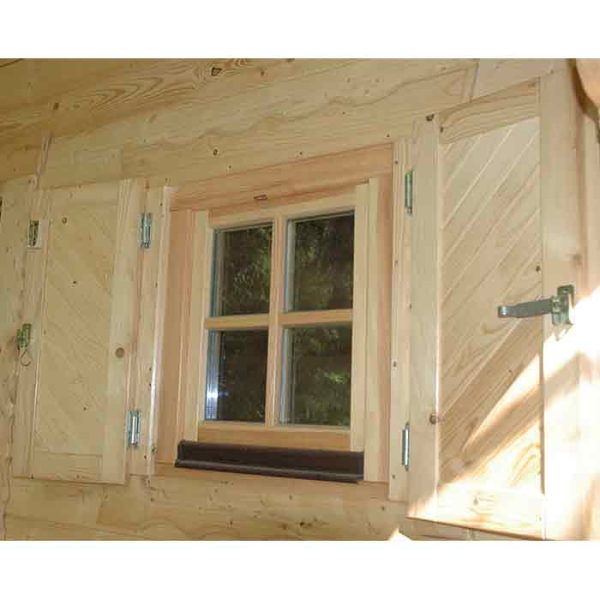 JODA Fensterladen F31 2-flg. naturbelassen incl. Beschlag